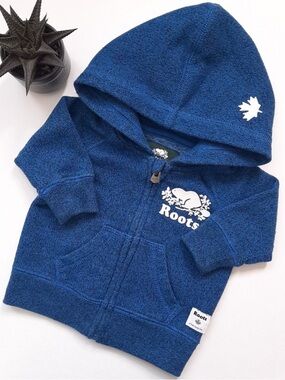 Roots Baby zip-up hoodie (size 0-3 months)
